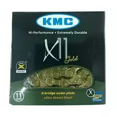 CORRENTE 11V KMC X 11 GOLD DOURADO